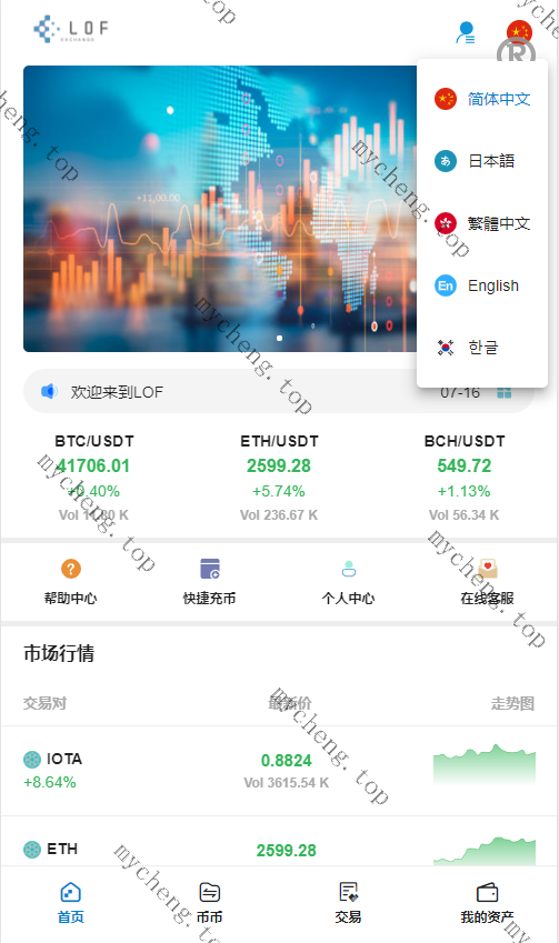 新币币交易所USDT秒合约杠杆C2C法币交易