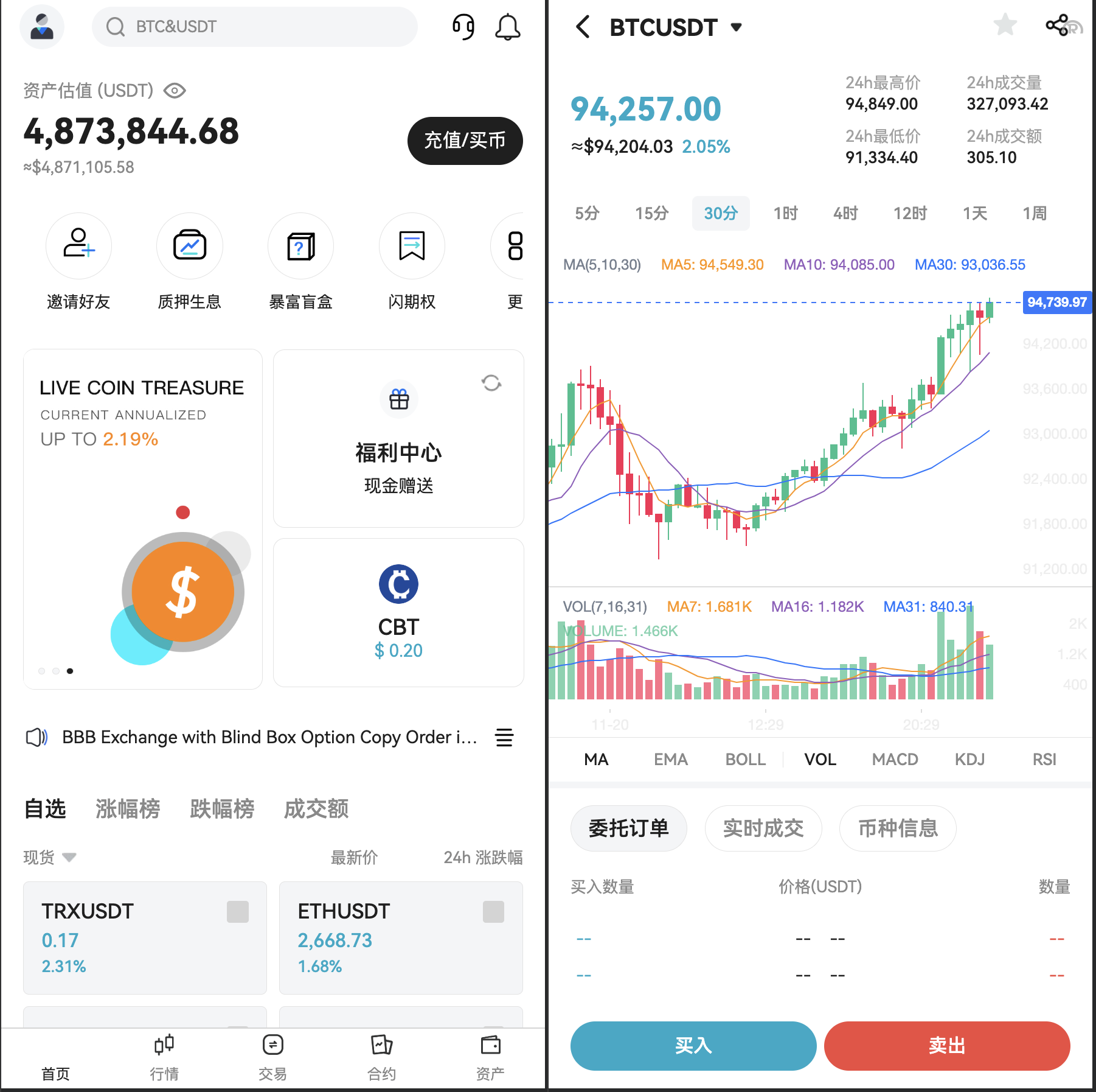 PHP区块链交易所源码/高端交易所源码/支持期权 盲盒 合约 外汇黄金 等等 - 图2