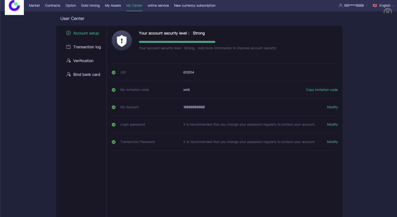 多语言海外交易所/永续合约/秒合约/锁仓挖矿/前端uniapp/海外源码 - 图9