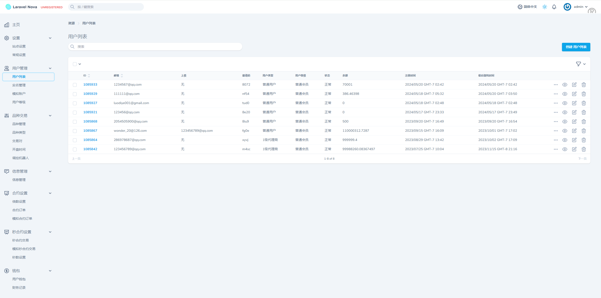 海外FX7综合外汇交易所系统源码/合约挂单交易/秒合约交易/K线全局控 - 图10