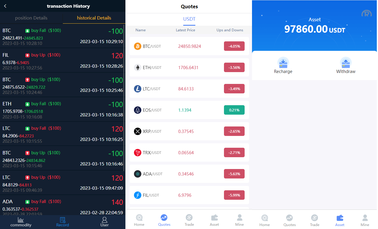 售|海外伪交易所系统/微交易微盘系统/质押挖矿/虚拟币交易 - 图4