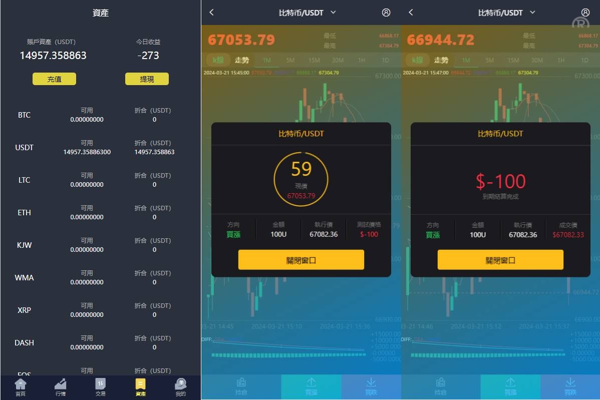 新版UI交易所系统/海外微盘系统/币币合约期权交易源码 - 图5