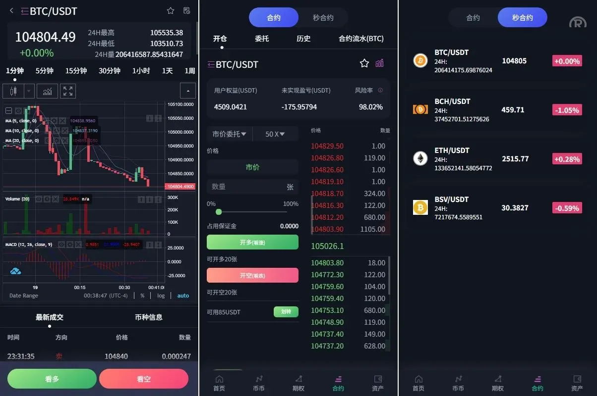 【海外多语言unapp交易所】多语言交易所系统/合约/期权/秒合约/插针控制/申购源码 - 图3