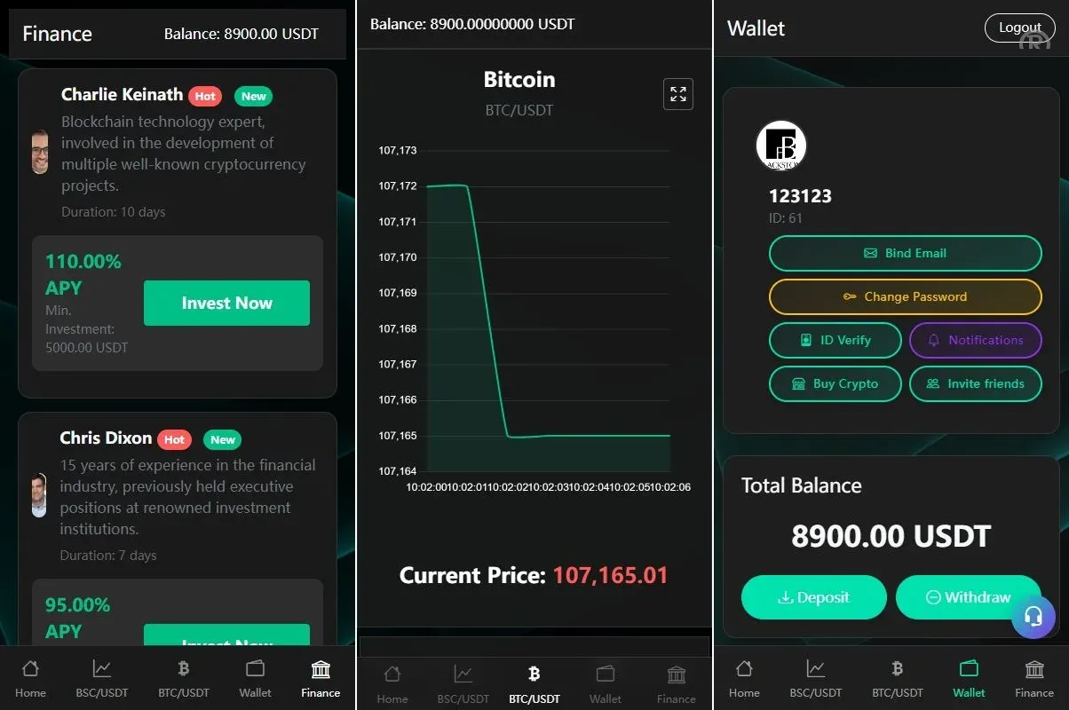【海外交易所系统源码】秒合约/杠杆交易/投资/K线控制全开源源码 - 图2