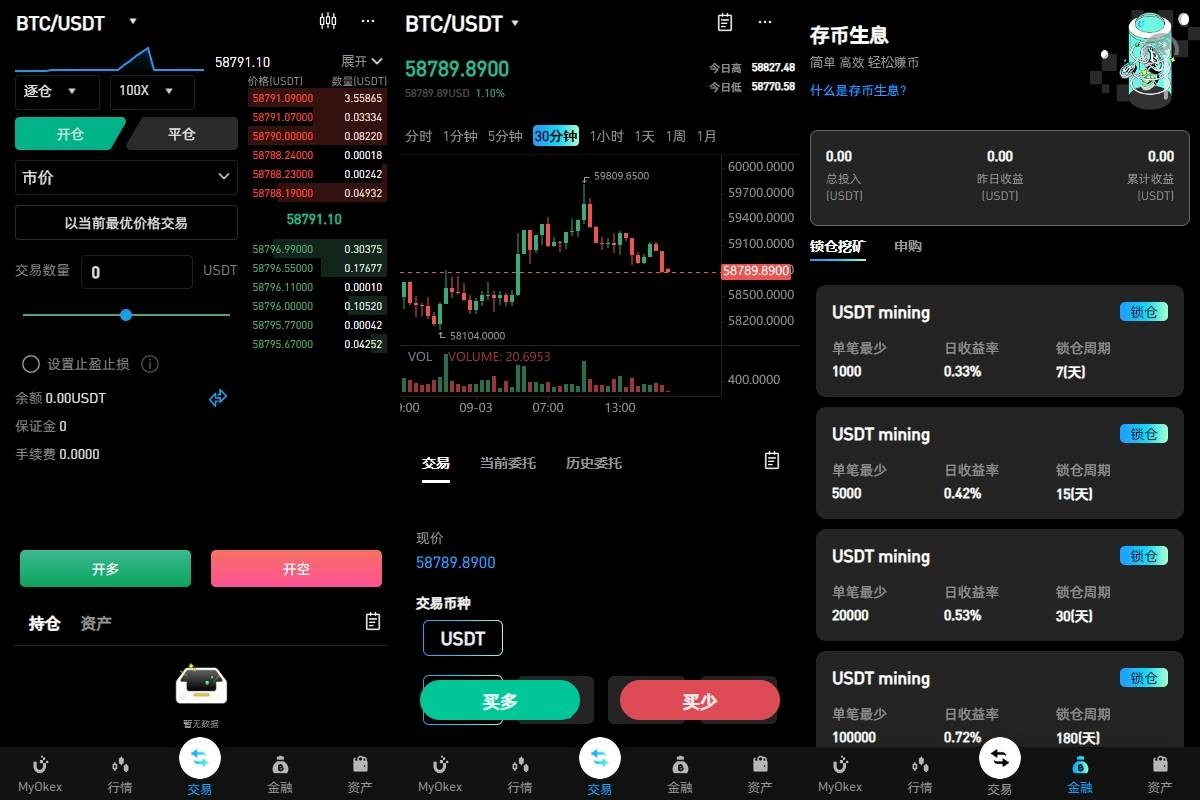 多语言仿okx欧意交易所系统/币币合约秒合约/锁仓挖矿/申购 - 图3